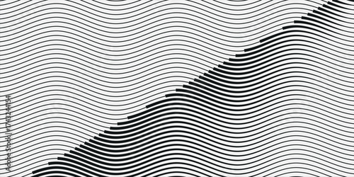 wave diagonal parallel slanted lines abstract vertical geometric pattern. vector