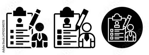 Hr Policies Icon Collection Glyph & Mixed Style