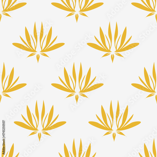 Seamless pattern from bouquet cute floral Traditional ornament yellow floral pattern,Abstract seamless simple floral pattern. Flower pattern. Spring pattern. used for textile, wallpaper, card 
