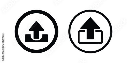 upload silhouette vector illustration