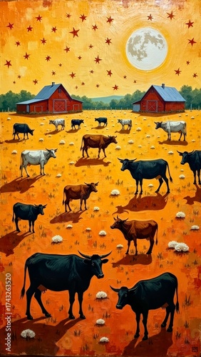 Rural Landscape Art Creation Map