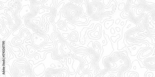 geographic grid vector isolate minimal topographic wave map lines. Ocean topographic line abstract sea map area space technology topo landscape map texture.	
