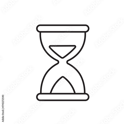 A vector icon representing a break timer, commonly used to encourage regular rest periods during work, created in line style with editable stroke