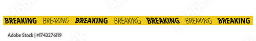 Yellow Wave breaking tape 