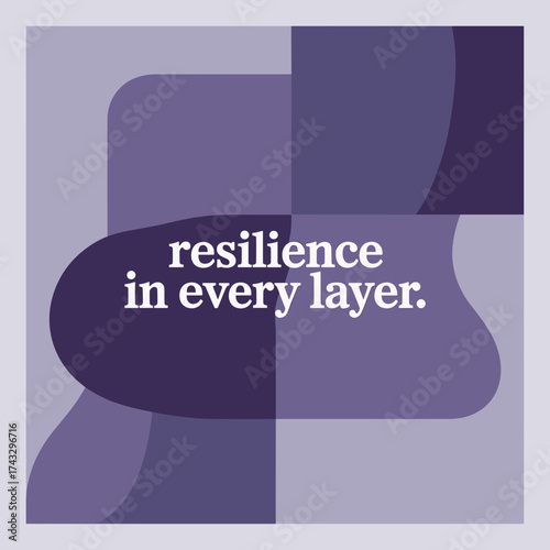 Resilience in Every Layer – Abstract Purple Design