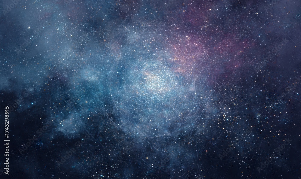 Fototapeta premium Cosmic Swirl of Stars and Nebula in Universe Space