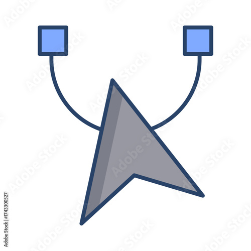 reshape tool linear color icon design
