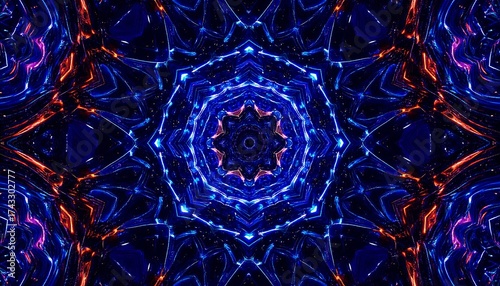 Abstract kaleidoscopic design