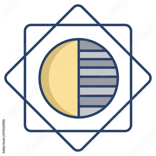 camera exposure linear color icon design