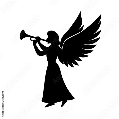 angel with trumpet