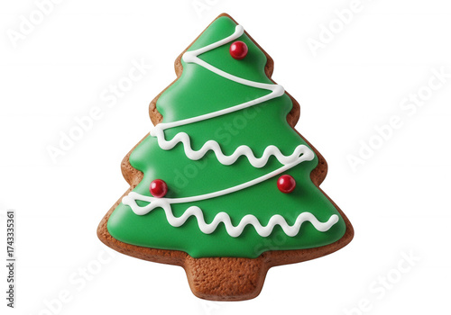 Wallpaper Mural Green Christmas Tree Cookie isolated on a transparent background Torontodigital.ca