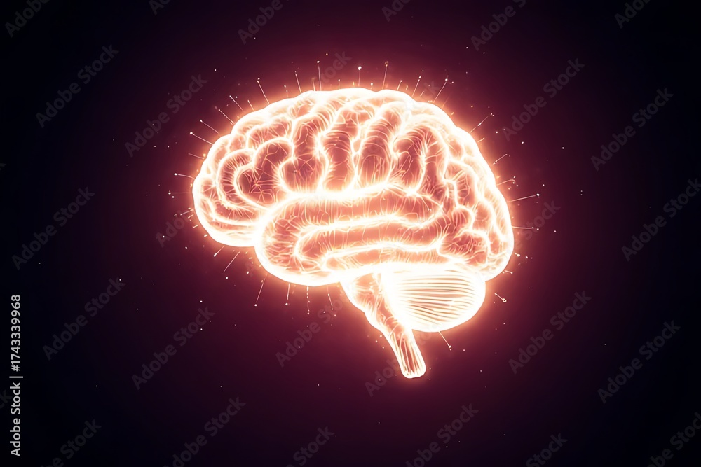Fototapeta premium 3d rendered illustration of a brain