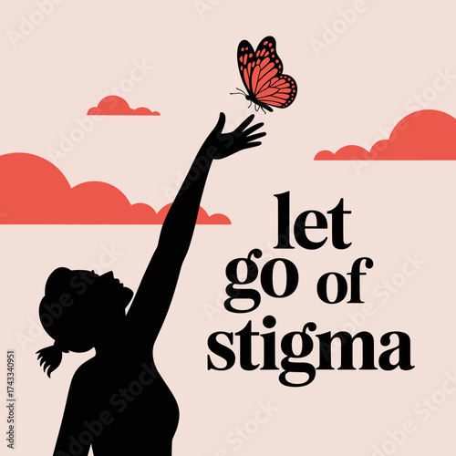 Let Go of Stigma Fibromyalgia Awareness Art