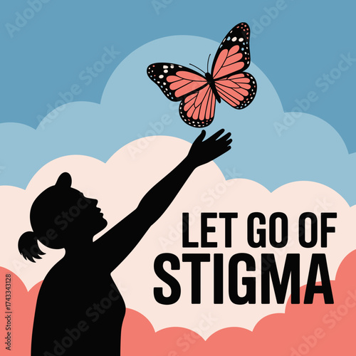 Let Go of Stigma Fibromyalgia Awareness Art