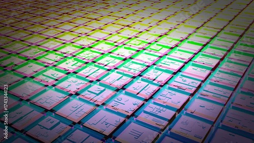 Silicon chip semiconductor computer board system able to loop endless 4k