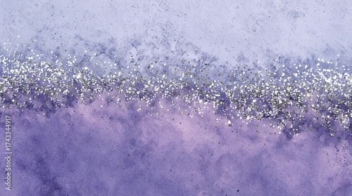 Lavender Silver Sparkle Glitter Gradient