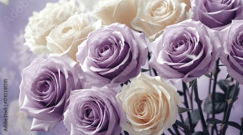 Lilac Rose Floral Background
