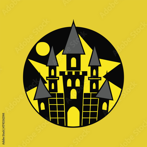 vector illustration of a halloween witch