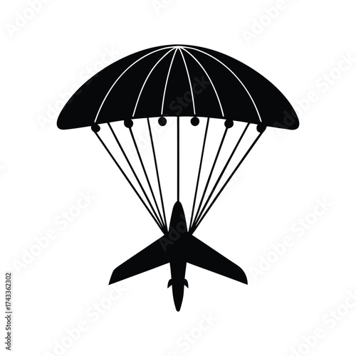 parachute in the sky