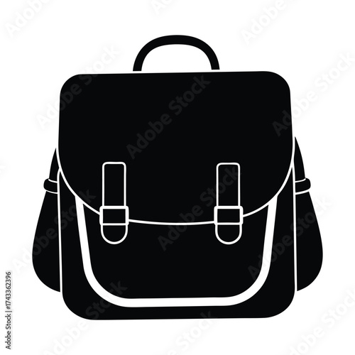 black bag isolated on white background