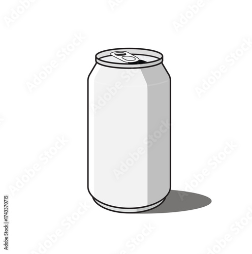 Soda cola coke blank can cartoon vector
