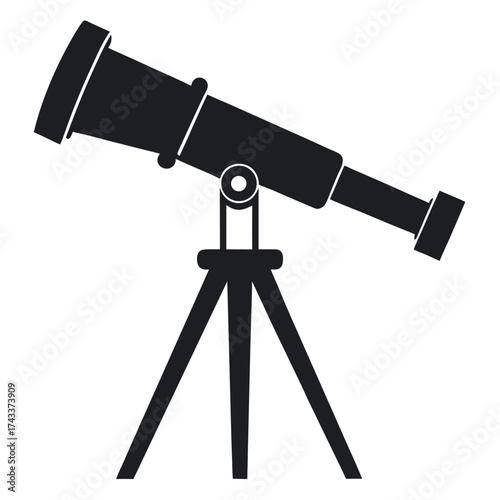 telescope isolated on a white background