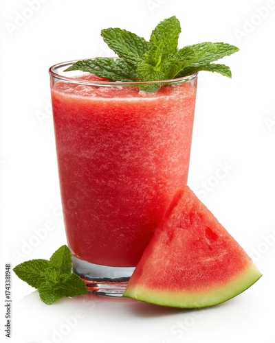 watermelon smoothie with mint