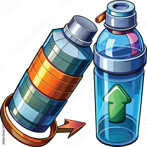 New Year Eco Sustainability stainless steel bottles for sustainable drink storage and transport