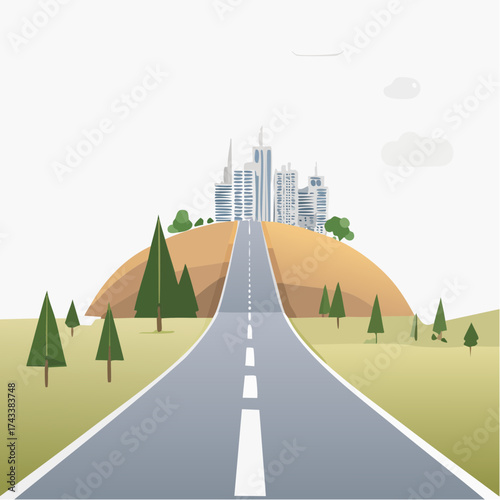 Straight road leads to the City atop a Hill, journey towards achievements