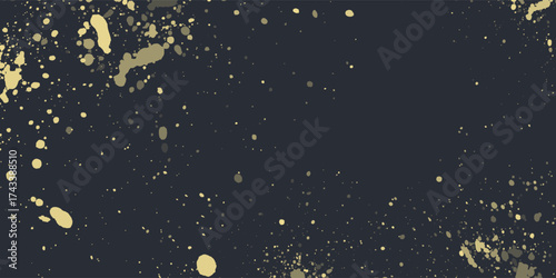 Elegant Gold Dust Texture on Dark Background