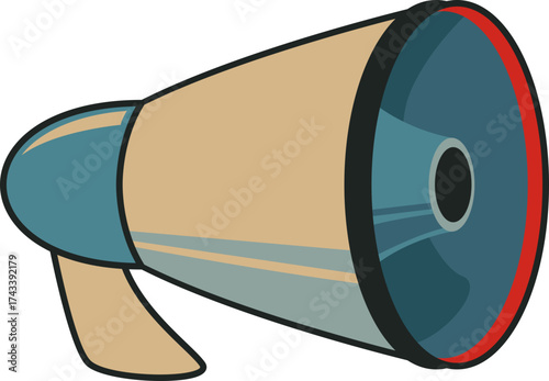 Retro Megaphone Illustration
