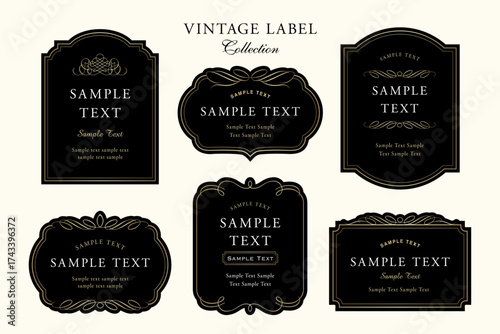 vintage label collection_2／ビンテージフレームラベルコレクション2