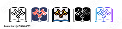 Justice System multiple icon