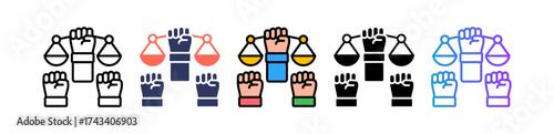 Human Rights multiple icon