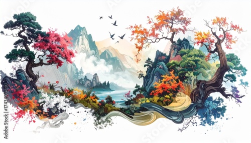 abstract watercolor background