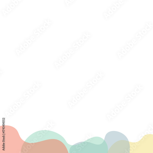 Transparent Blob Footer