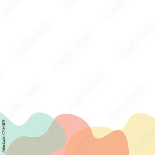 Transparent Blob Footer