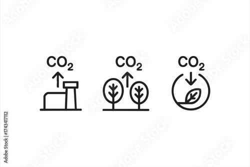 Ecology vector representing pollution, nature balance, and renewable energy awareness
