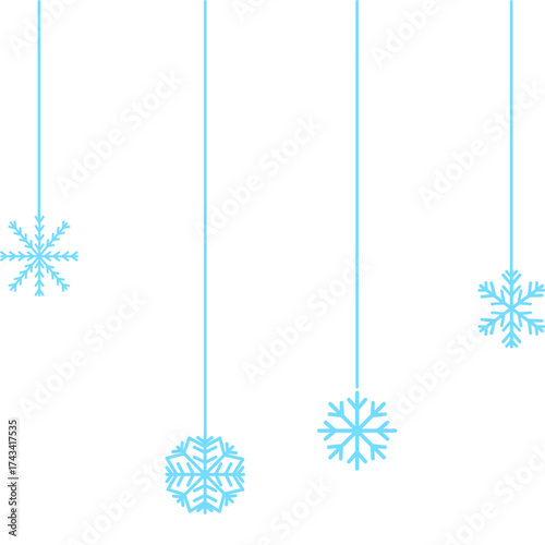 Christmas Snowflake Border Decoration