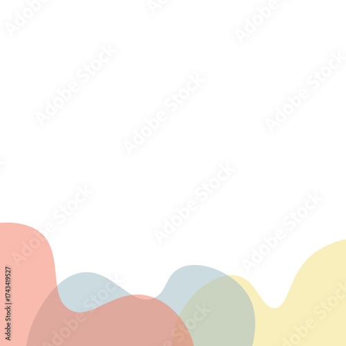 Transparent Blob Footer