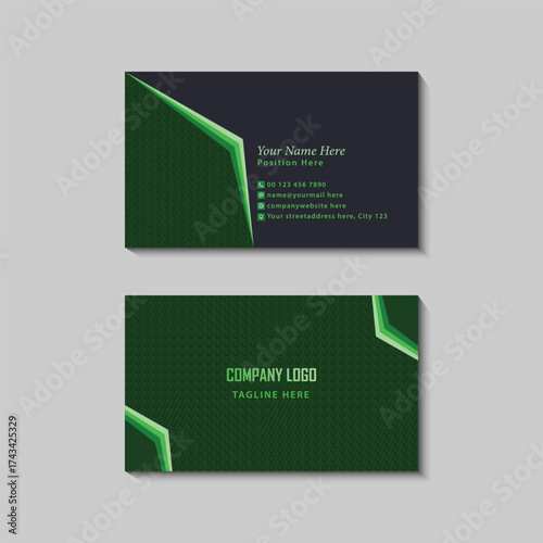 Elegant Business Card with Geometric Design