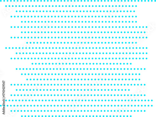 Blue dot pattern forming a geometric wave illusion on a white background. Modern abstract halftone design ideal for digital art, posters, and graphic projects.
