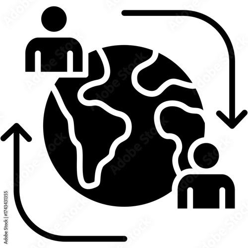 Cultural Shift glyph icon