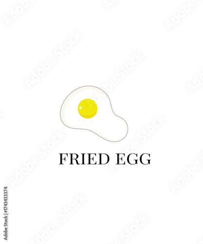 Frying eggs logo, Creative omelette illustration logo design, breakfast logo inspiration, restaurant logo design vector
