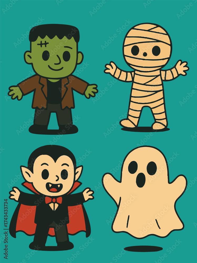 Naklejka premium Helloween Art & Illustration asset 2