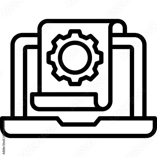 Intelligent Systems line icon