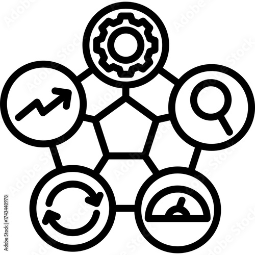 Scalable Solutions line icon