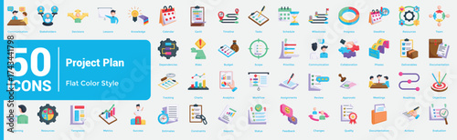 Project Plan Bundle H50 Flat Color