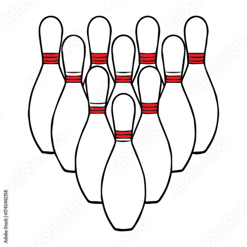 Set of Bowling Pins