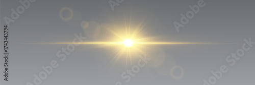 The golden shining star exploded into glowing rays of light.